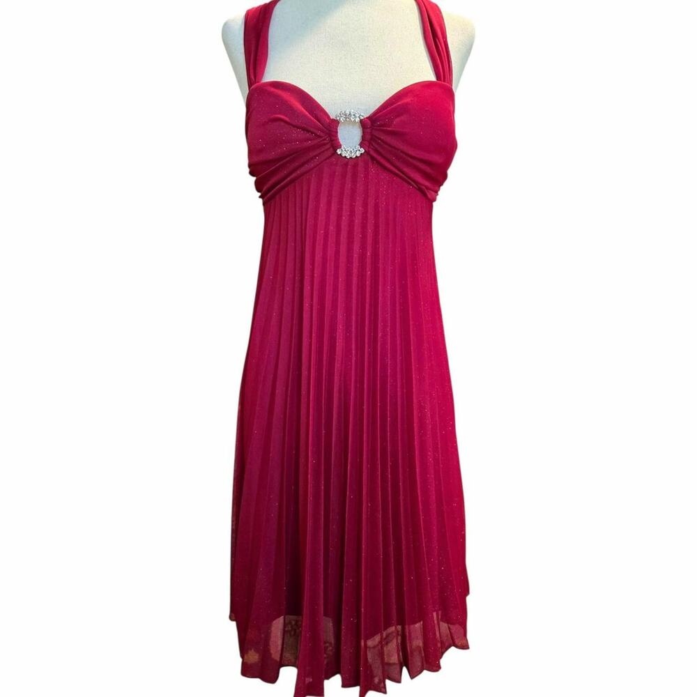 Y2k xtraordinary red sparkle chiffon